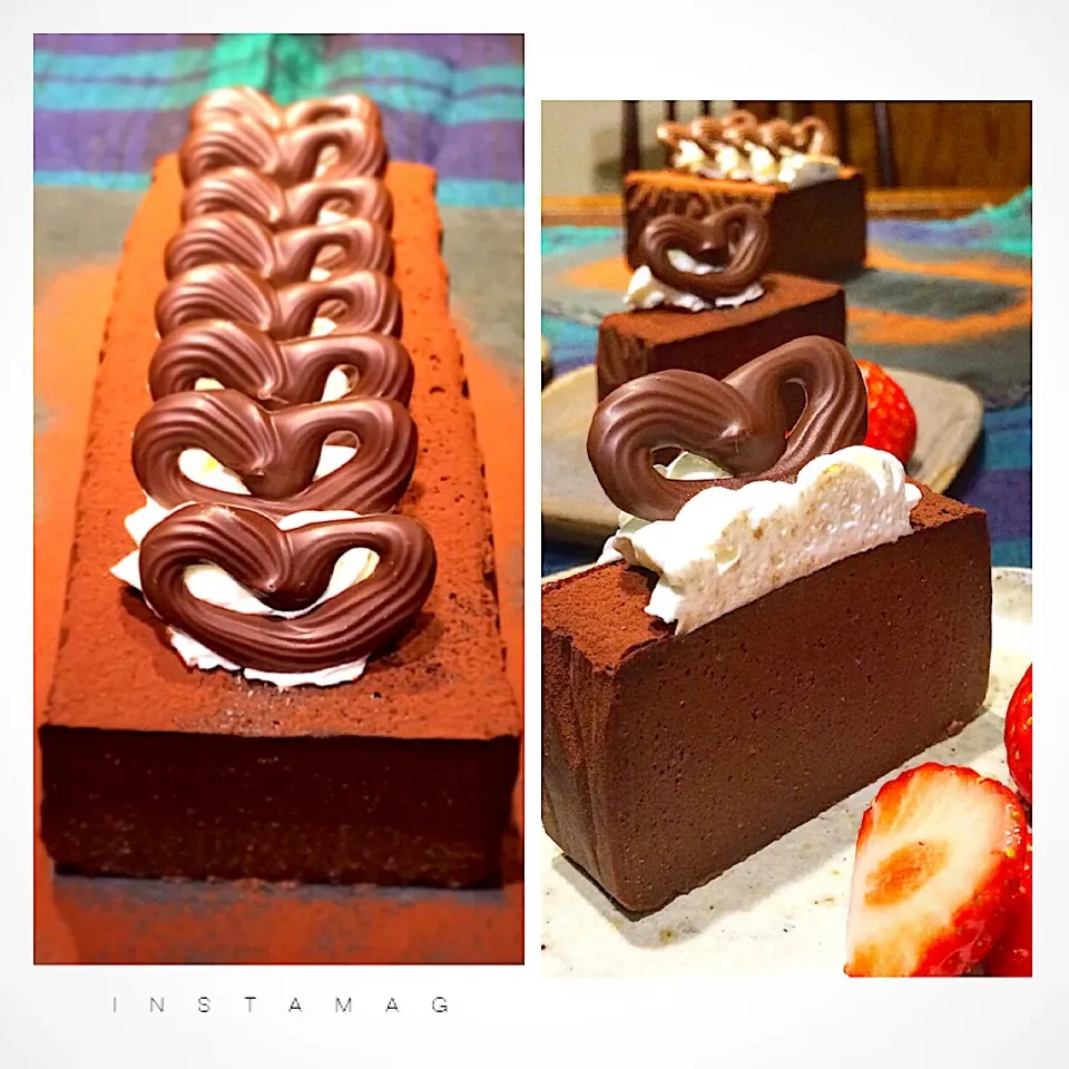 Snapdishの料理写真:terrine de chocolat🍫🍫🍫|カンカンさん