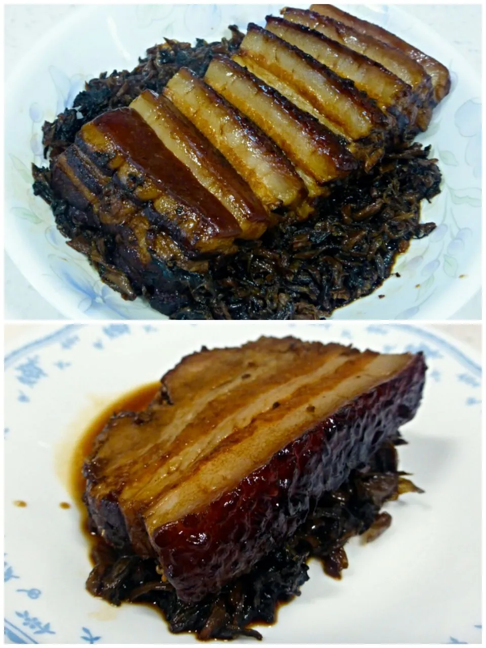 braised pork belly with dried winter greens|steven z.y.さん