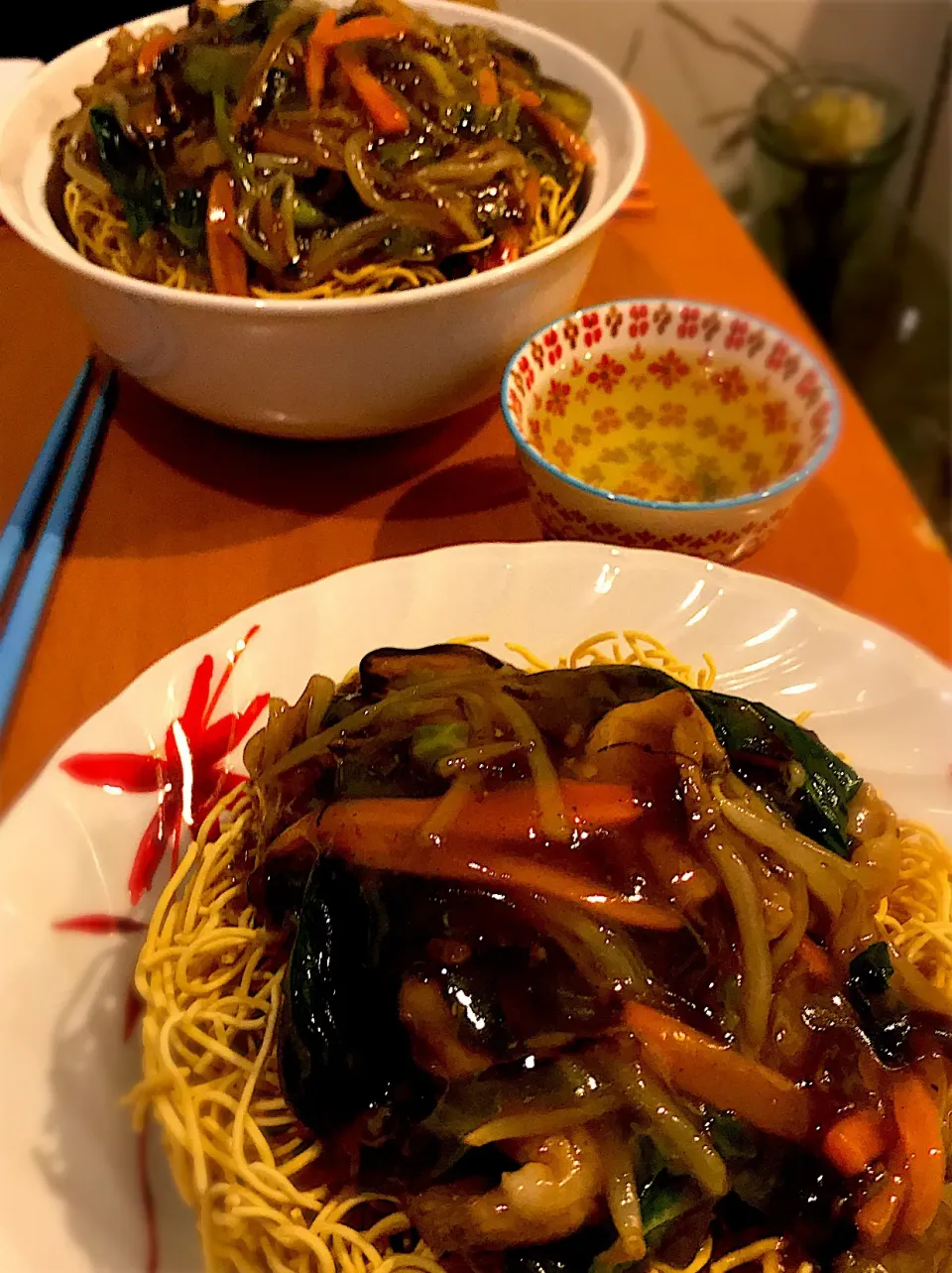 揚げ焼きそば  豚ロースと野菜の餡かけ|ch＊K*∀o(^^*)♪さん