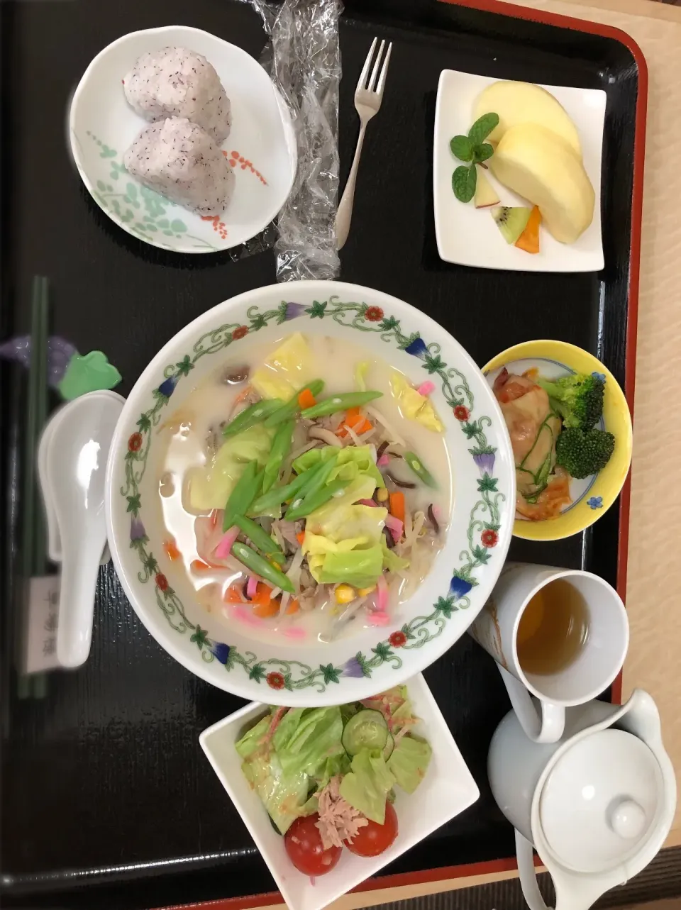 Snapdishの料理写真:入院2日目昼ごはん|どどさん