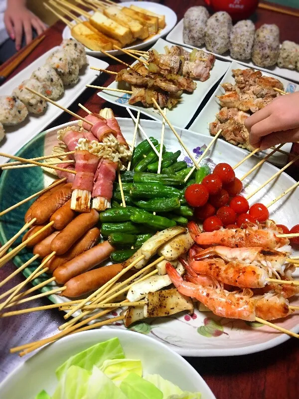 今夜は焼き鳥パーティ😊|＊みお＊さん