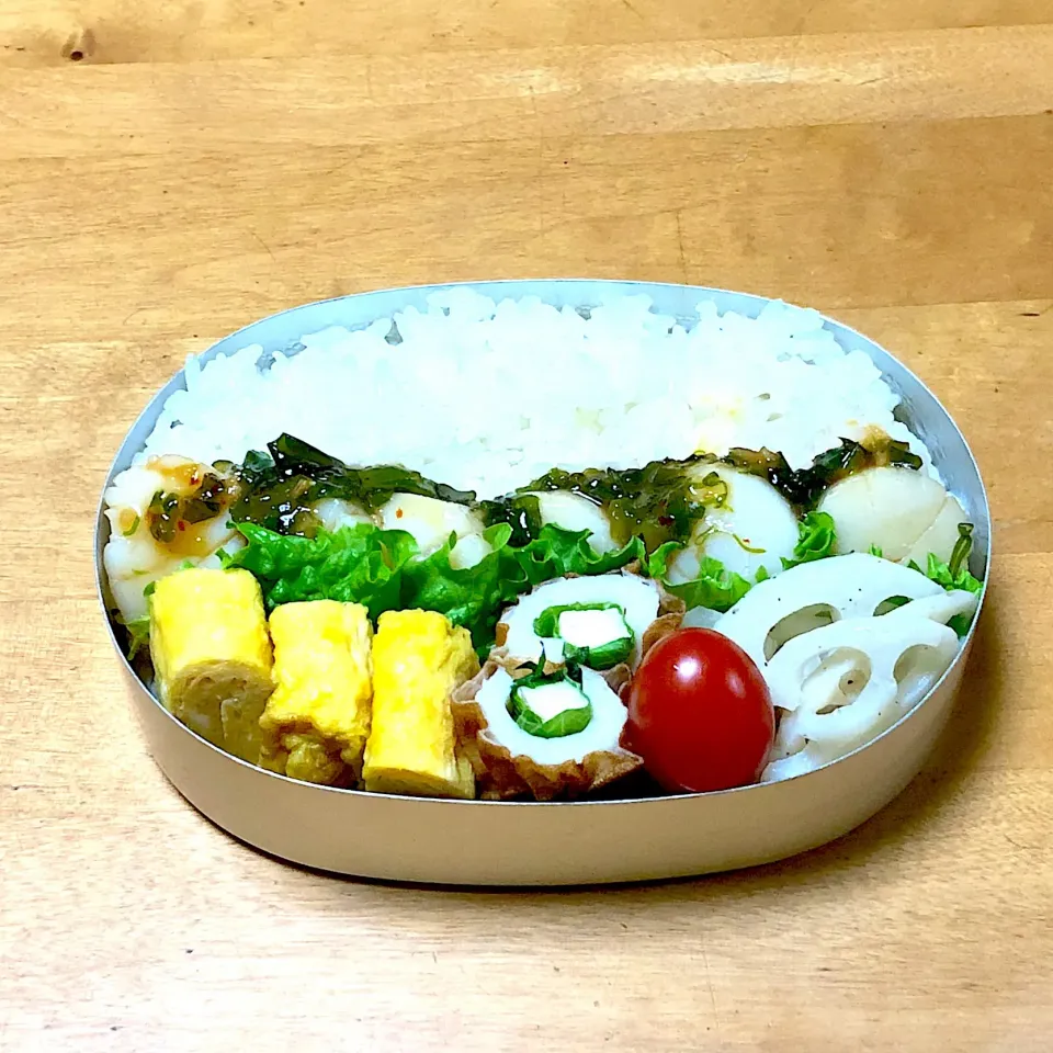 Snapdishの料理写真:ホタテのチリソース弁当|sachi ＊さん