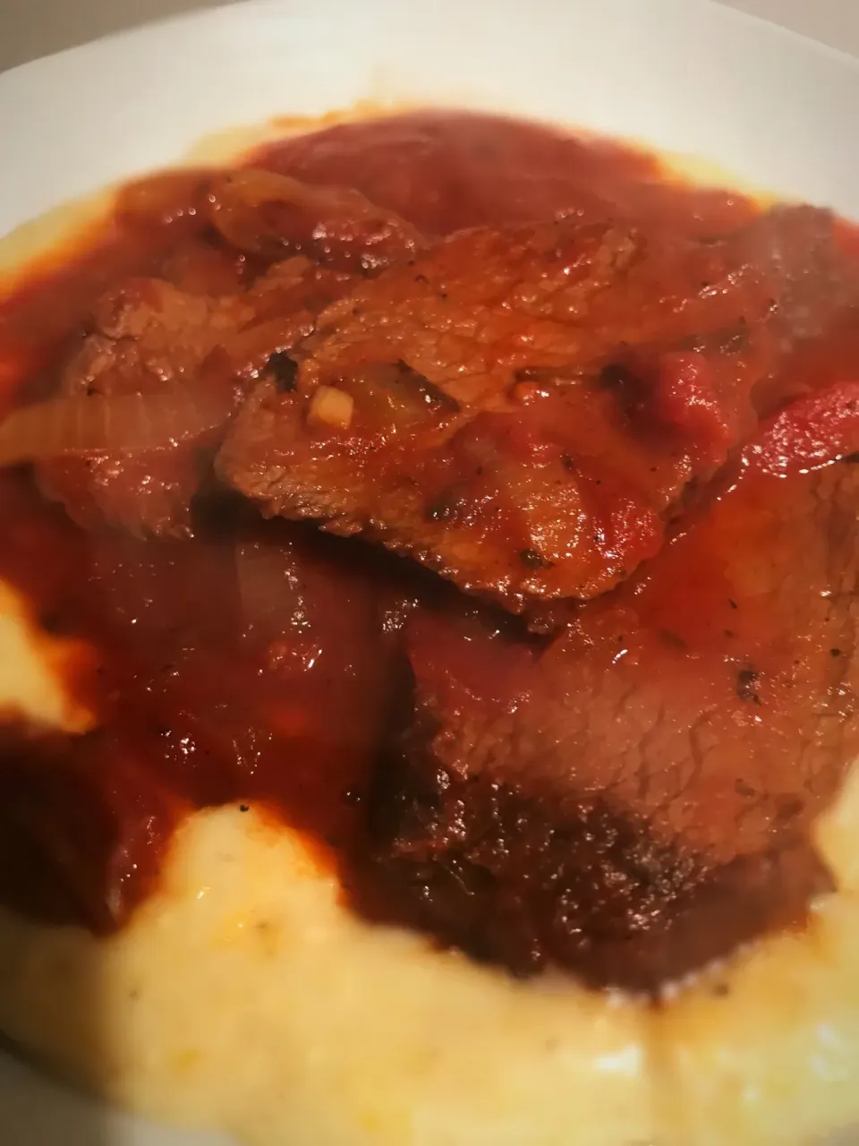 Snapdishの料理写真:Venison Osso Bucco with creamy polenta|Liesel Ryanさん