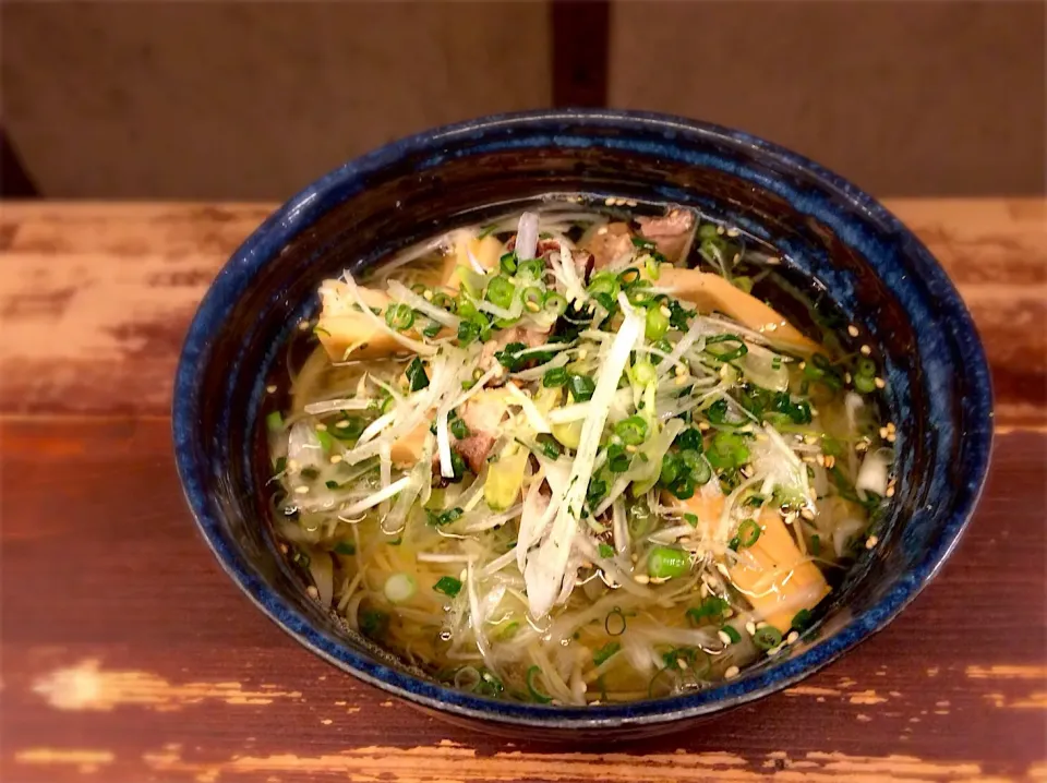 ねぎチャーシュー極太メンマ温めん1|半田手延べそうめんの店 阿波や壱兆さん