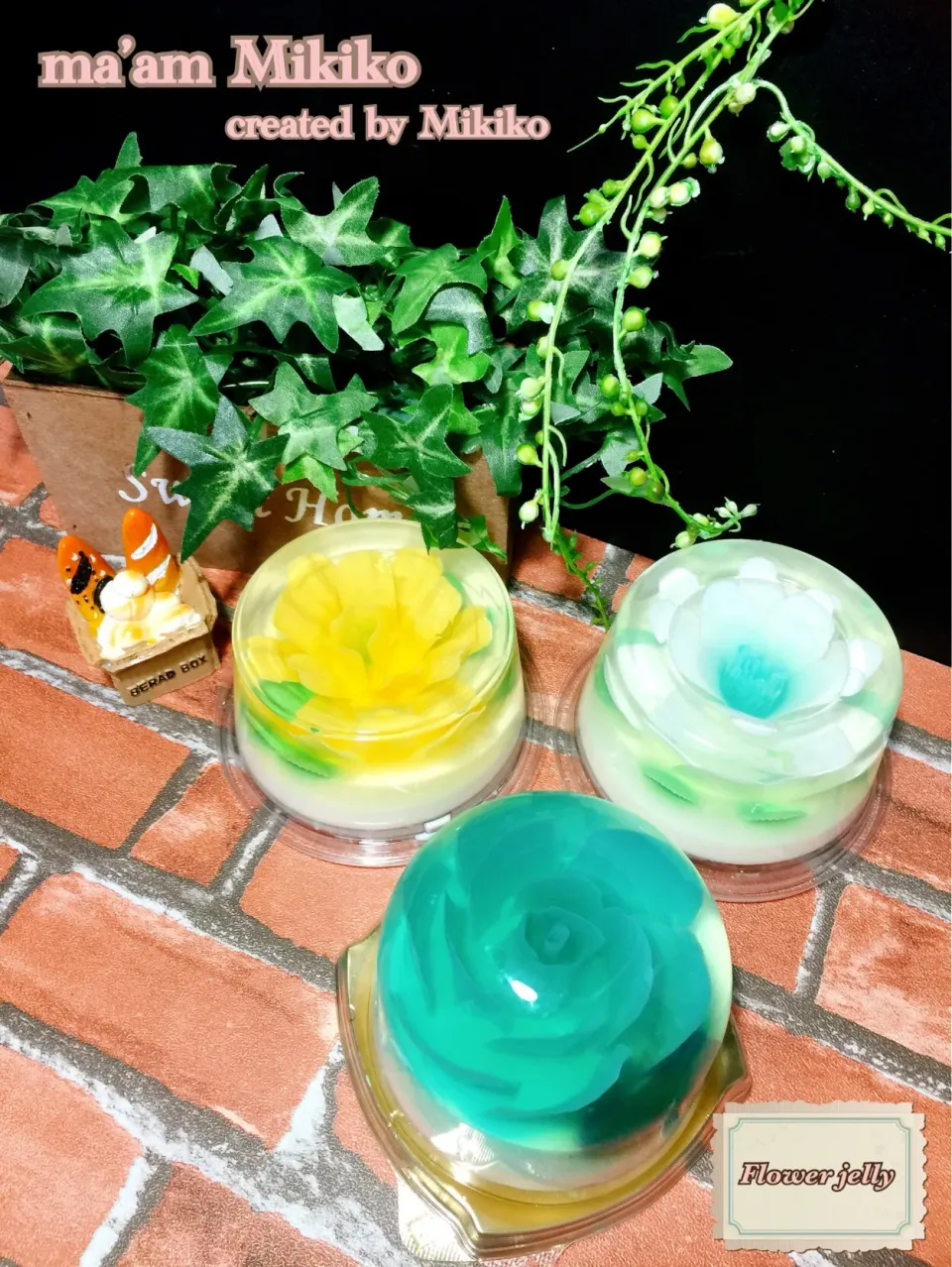 Flower jelly for Canadian wine party at Ashiya|マダァムMikikoさん