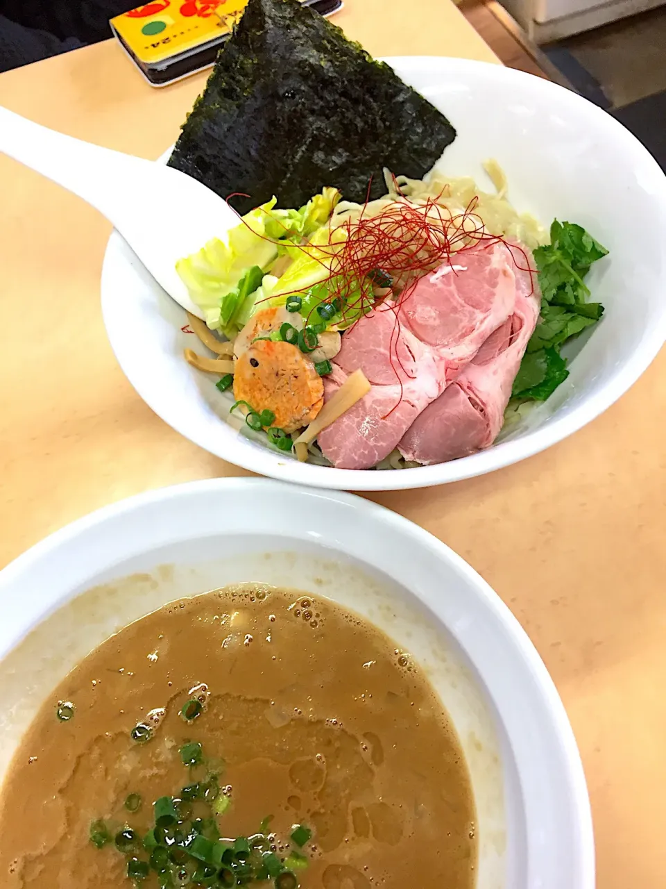 Snapdishの料理写真:限定 あん肝香る あんこうみそつけめん@中華そば よしかわ（北上尾）|Kazuya Miyukiさん