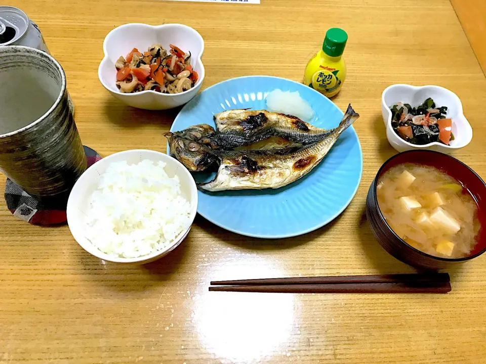 朝食のような夕食 
焼き魚定食|侑子さん