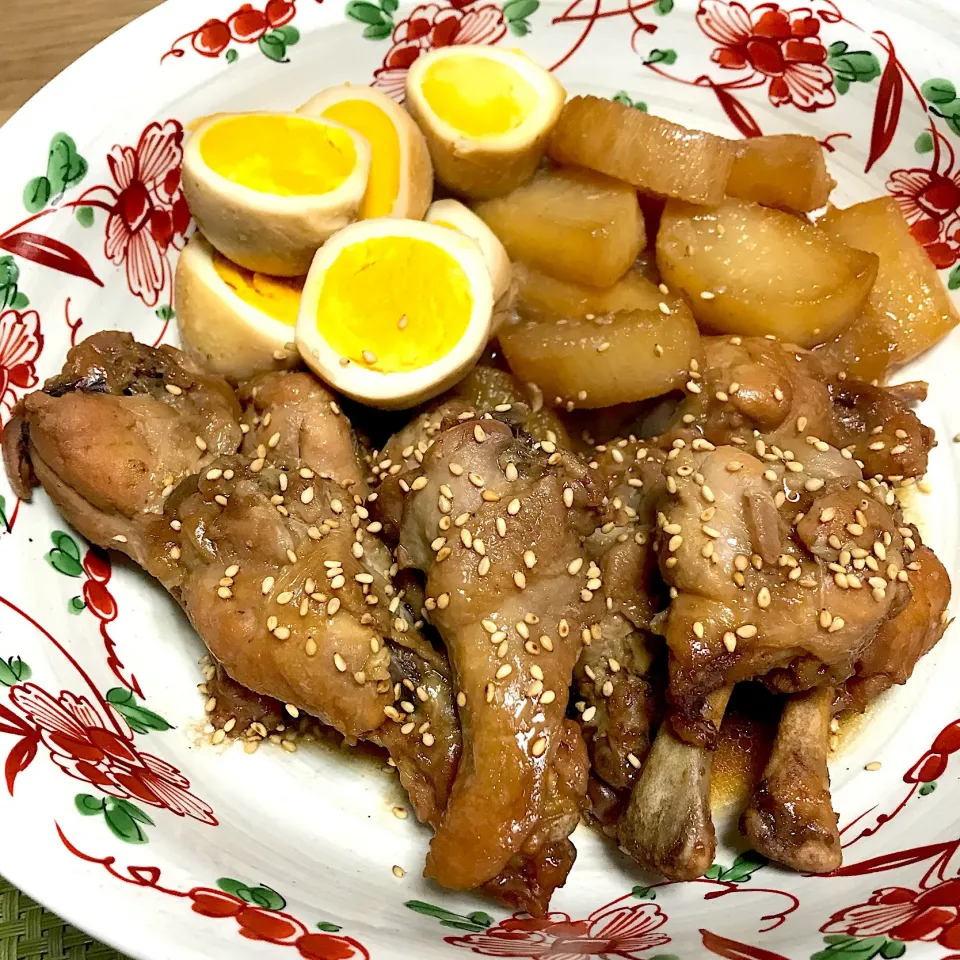 手羽元と卵と大根のさっぱり煮|Makiさん