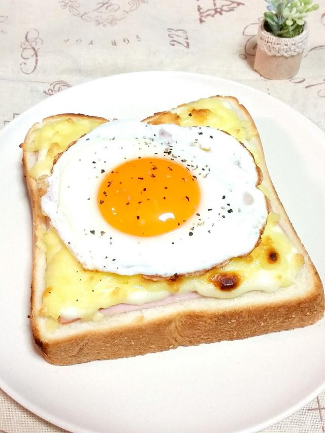 半熟目玉焼き クロックマダム/まーやん | Snapdish[スナップディッシュ