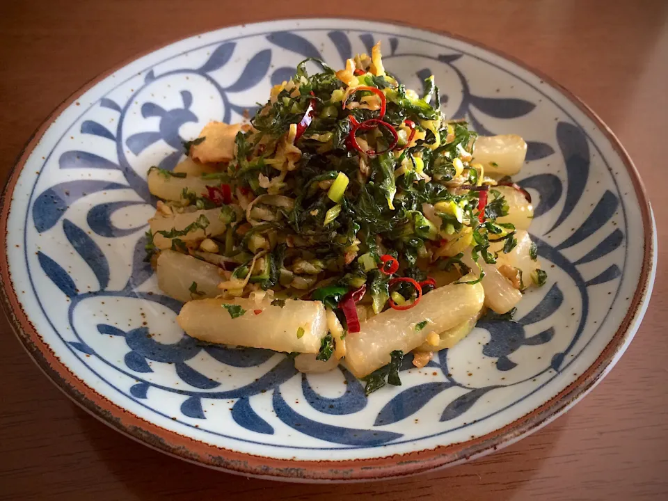 Snapdishの料理写真:大根全部の香味焼き💐🍚|ぱぴこ家さん