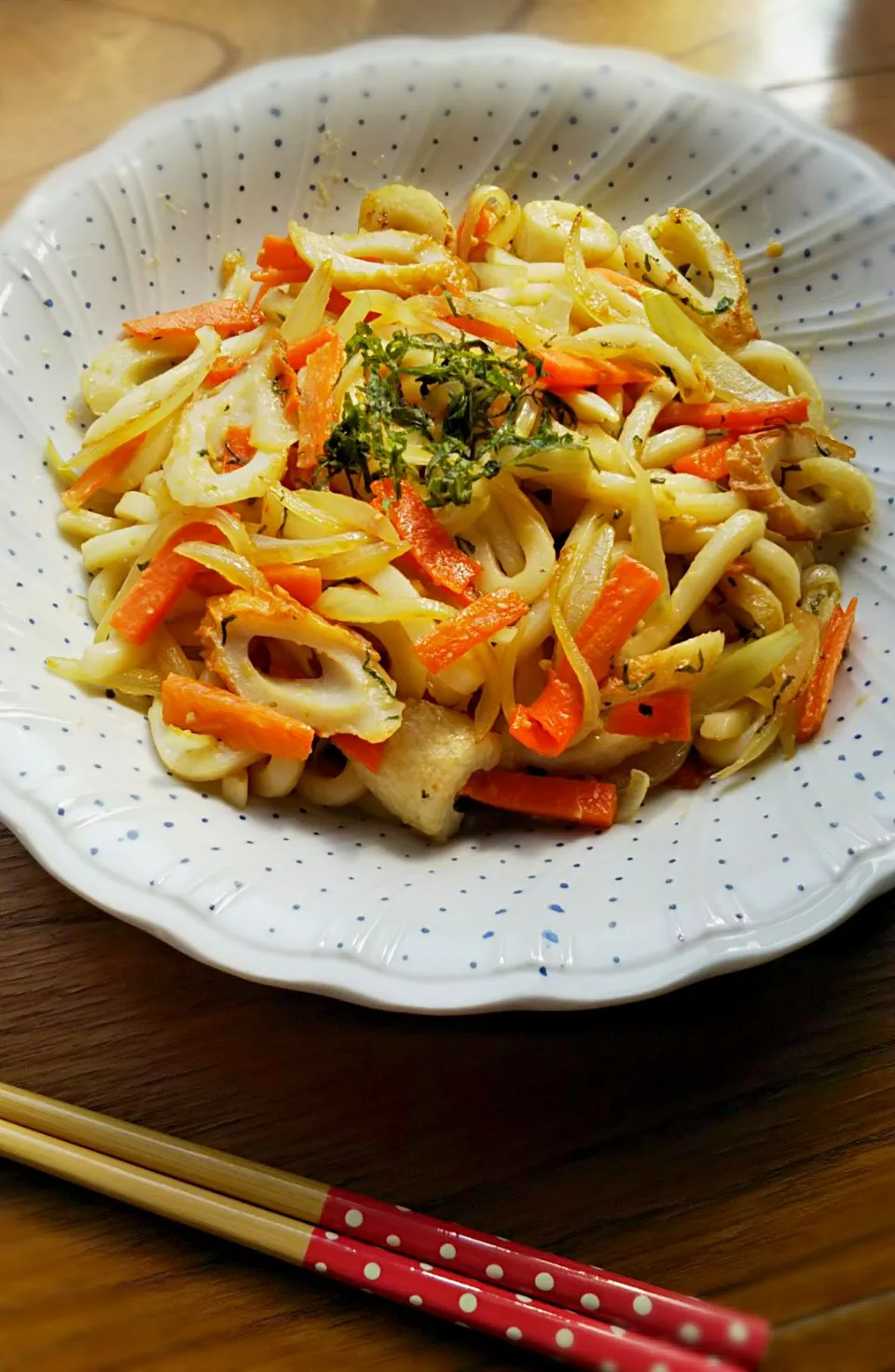 Snapdishの料理写真:みそバター焼きうどん*円熟こうじみそ|みかんさん