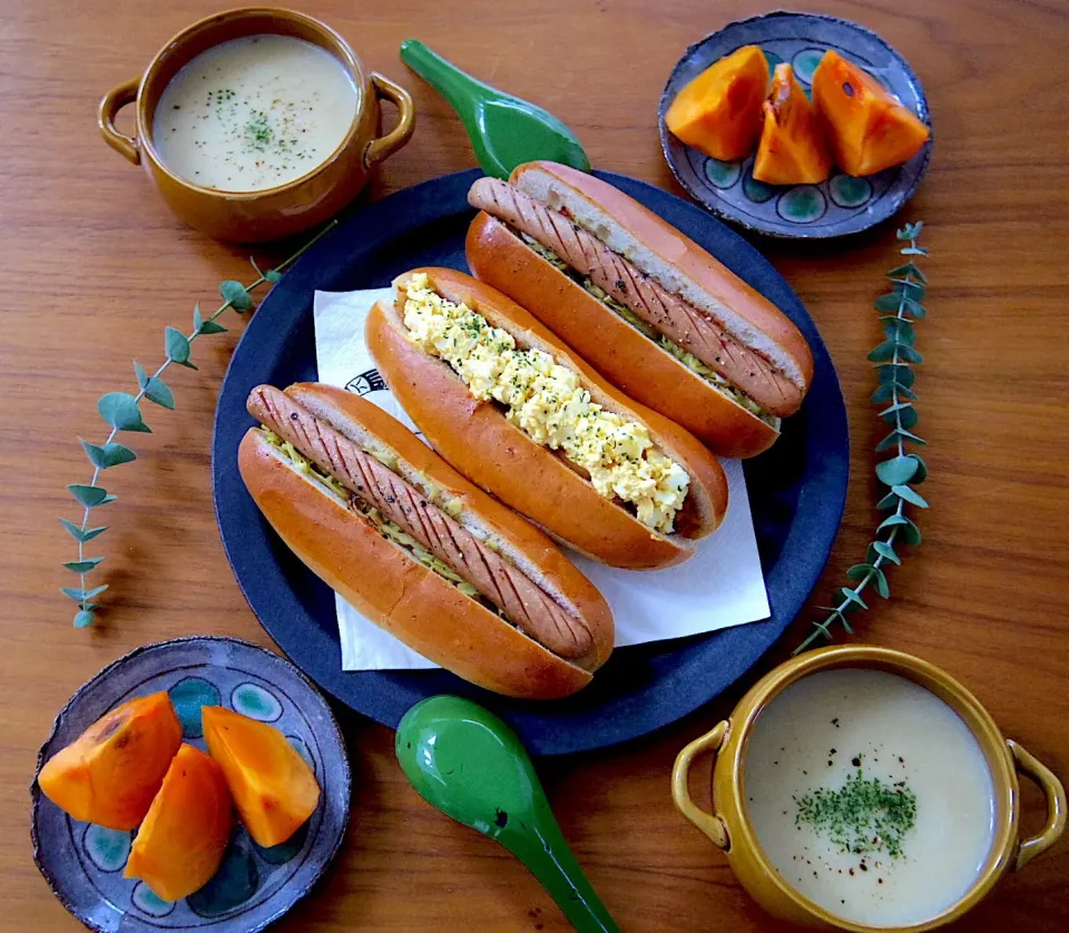 ホットドッグ朝ごはん|@chieko_tanabe_さん