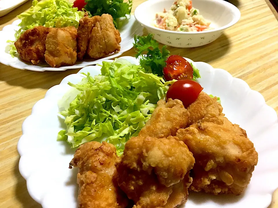 Snapdishの料理写真:鶏胸肉で唐揚げ👍|くっきいさん