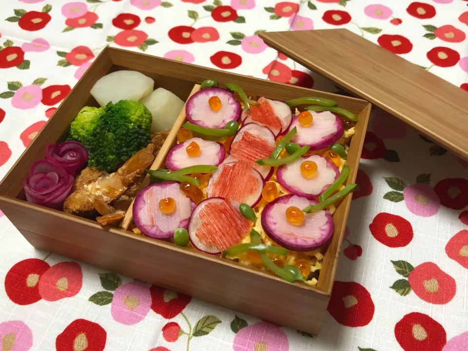 ちらし寿司のお弁当|もみじさん