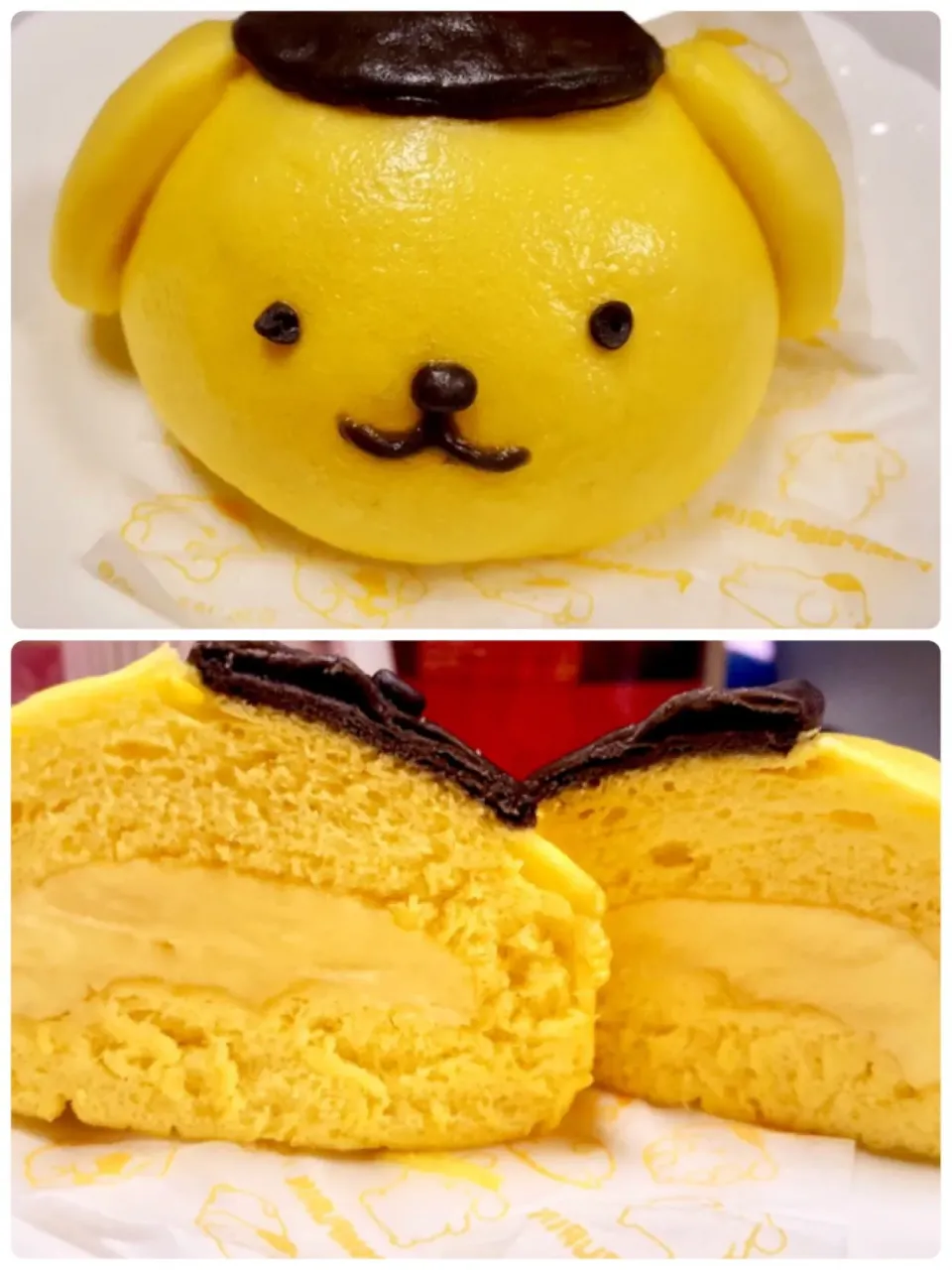 store-bought steamed buns w/ custard filling (POMPOM)|gonbenさん