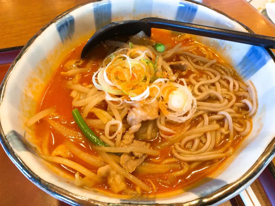 Snapdishの料理写真:山田うどんさんの冬メニュー「麻辣そば」🔥😋|アライさんさん