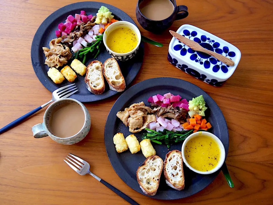 カラフルワンプレート朝ごはん|@chieko_tanabe_さん