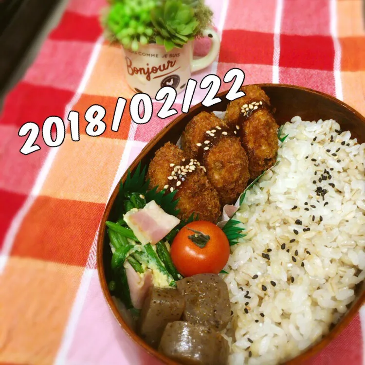 2018/02/22❤︎今日のお弁当🍱|makkkkkoさん