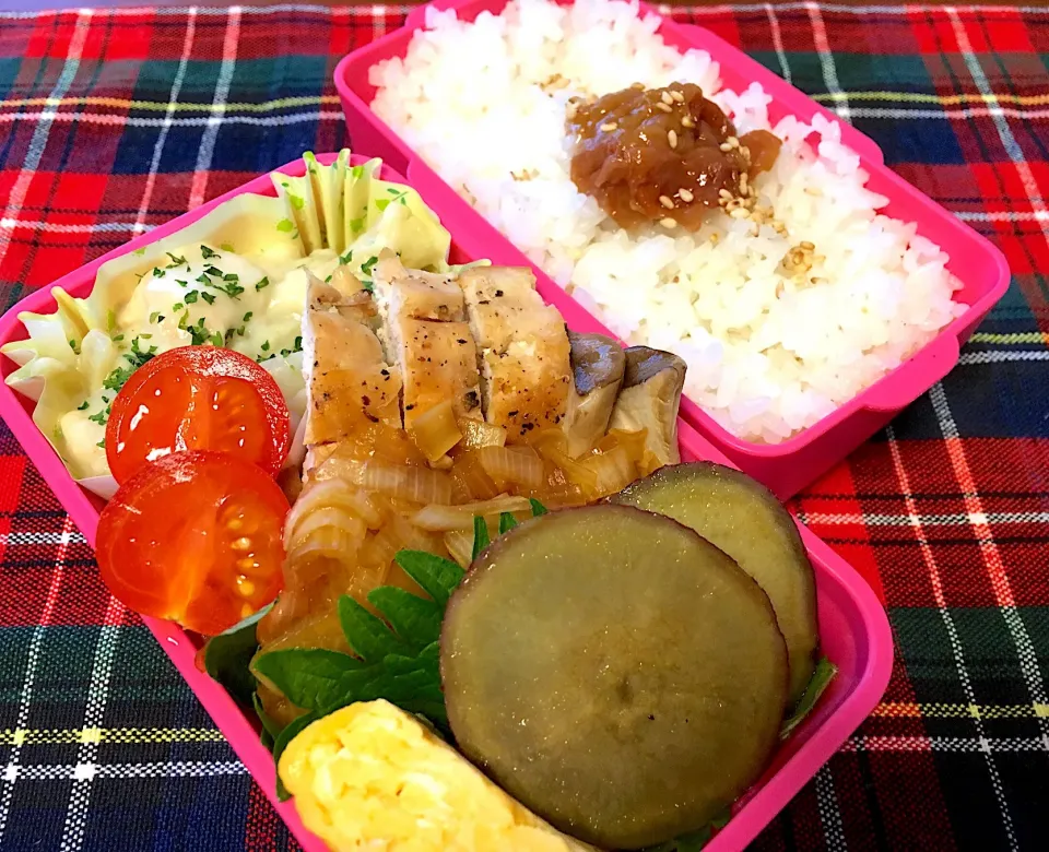 2018.2.22 鶏むね肉のネギタレ弁当|マム🌹Japanese momさん