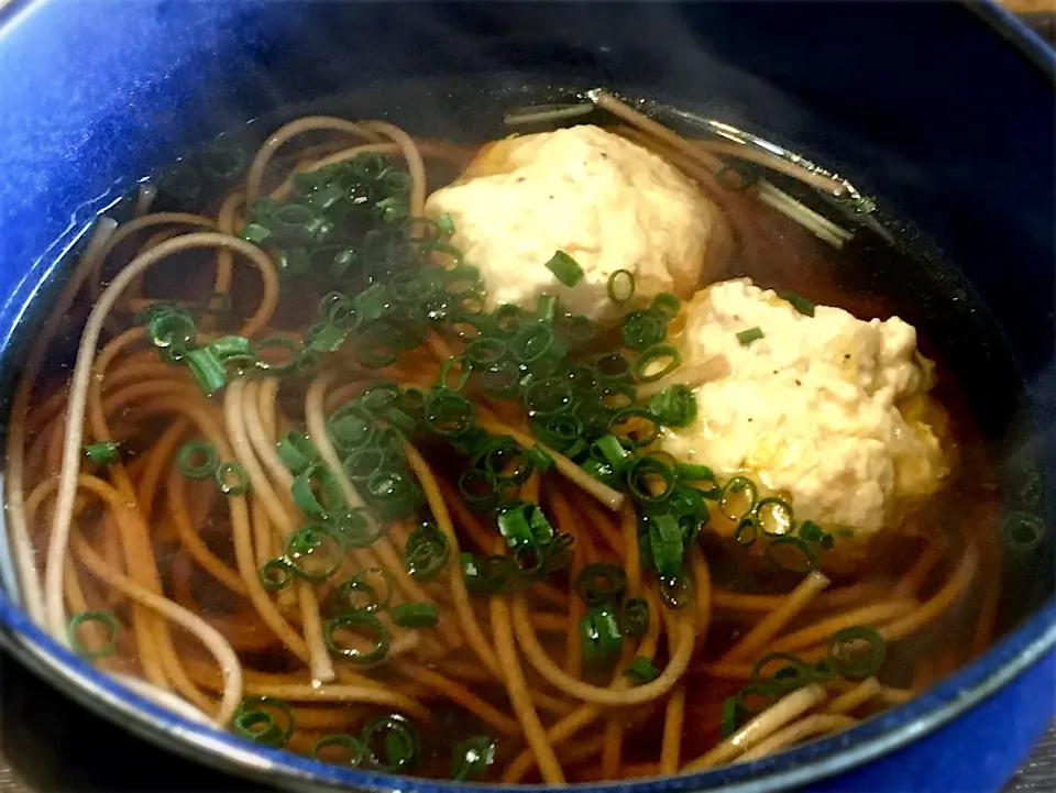 鶏つくね蕎麦(小)
#乾麺二八蕎麦
#麺好きランチ|mottomoさん