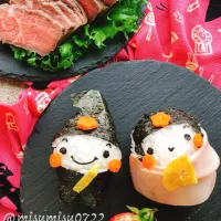 Snapdishの料理写真:【#レシピ動画】#ひな祭り に！お雛様おにぎりの作り方 - お砂糖味醂なし生活！ほっこりおうちごはん|Misuzu(@misumisu0722 )さん