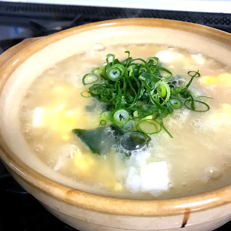 Snapdishの料理写真:たまご粥(´｡✪ω✪｡`)♡！#長芋入り|さくらさん