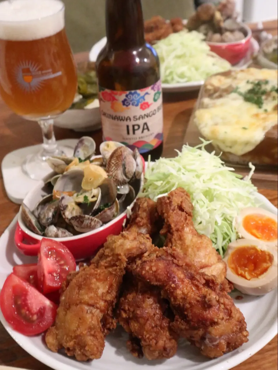 手羽元の唐揚げワンプレートごはん🍻|なかじー。さん