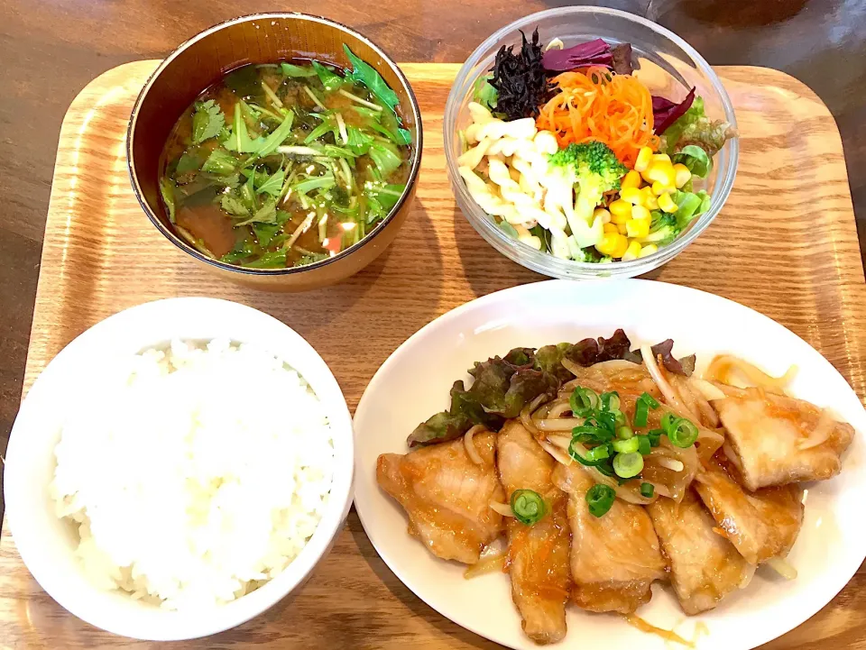 豚の生姜焼き定食|みゃ〜・はつさん