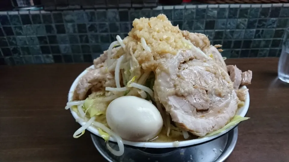 クローバー。ラーメン並、全まし、チャーシュー、煮卵|壱歩さん