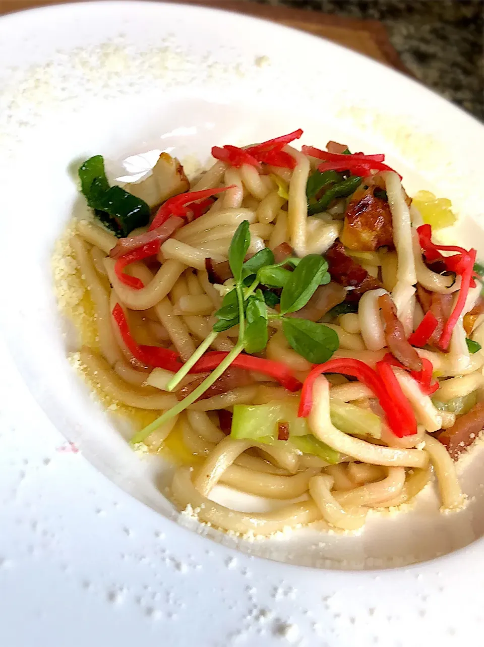 Snapdishの料理写真:焼うどん バター醤油味|Nobuko  Kawanishiさん