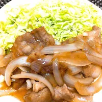 Snapdishの料理写真:しょうが焼き タモさんレシピ|mulanさん