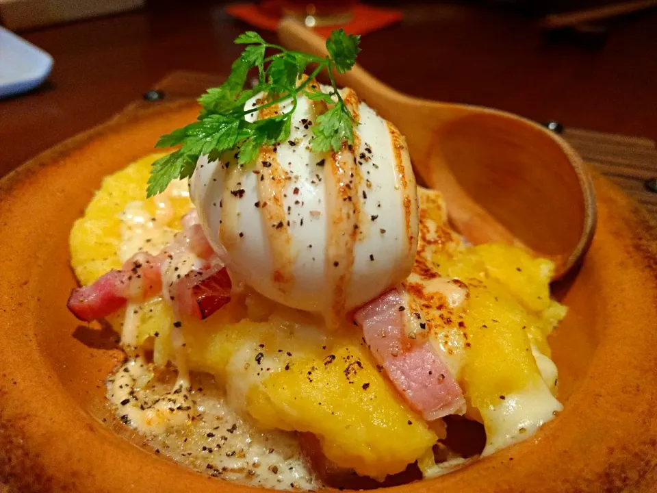 potato salad with egg Benedict|Arisaさん