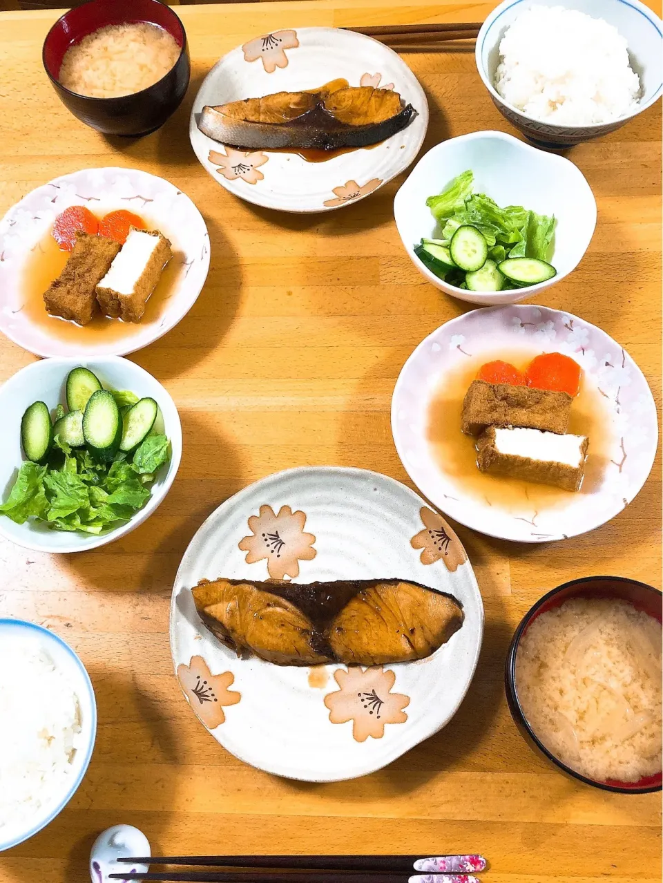 Snapdishの料理写真:晩ご飯🎵ぶりの照り焼き🎵|kiyominさん