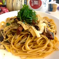 Snapdishの料理写真:☆Yumi☆さんの料理 サンマ缶de パスタ～🎵リピリピ🎶