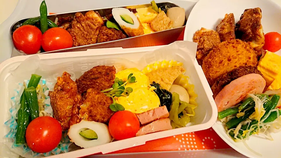 娘のお弁当～🎶 & 旦那さまのお弁当～🎶 & 息子の置き弁当～🎶 2018.2.26|mayumiさん