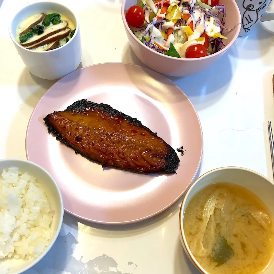 Snapdishの料理写真:鯖みりん＆茶碗蒸し☆2018/02/26|ちび太さん