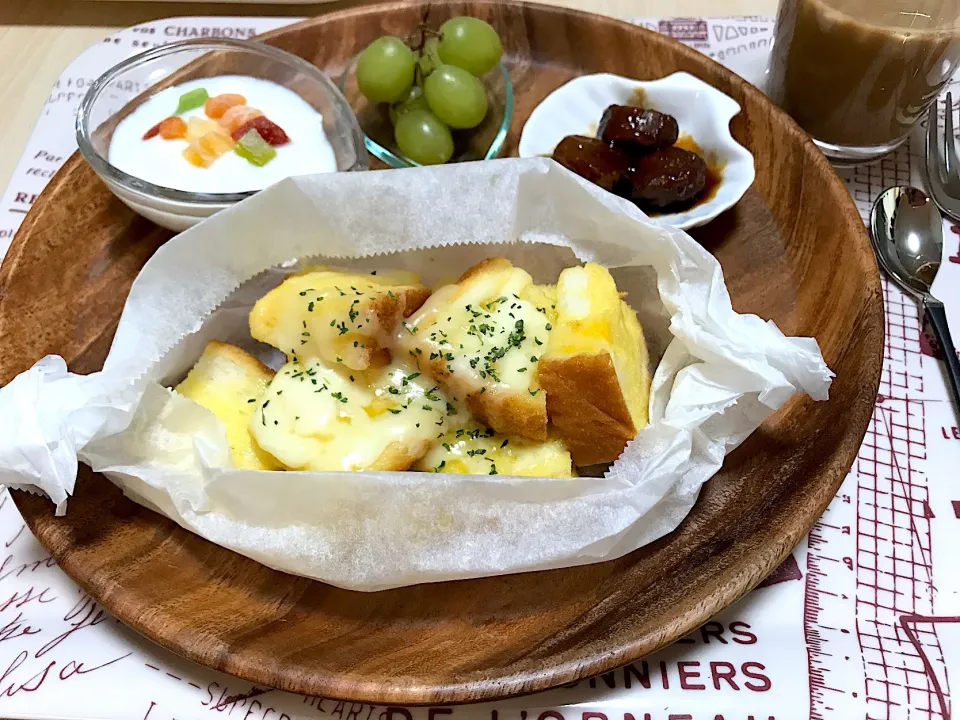 チーズフレンチトースト|お豆さん