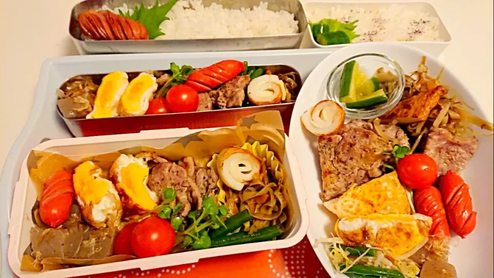 娘のお弁当～🎶 & 旦那さまのお弁当～🎶 & 息子の置き弁当～🎶 2018.2.27|mayumiさん