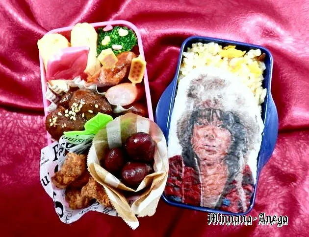 トドメの接吻『春海一徳/菅田将暉』弁当
 #オブラートアート
 #オブアート
 #似顔絵弁当|みんなのあねごさん