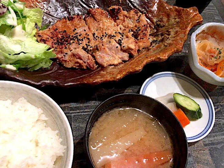 黒豚の粕漬け定食|つきこさん