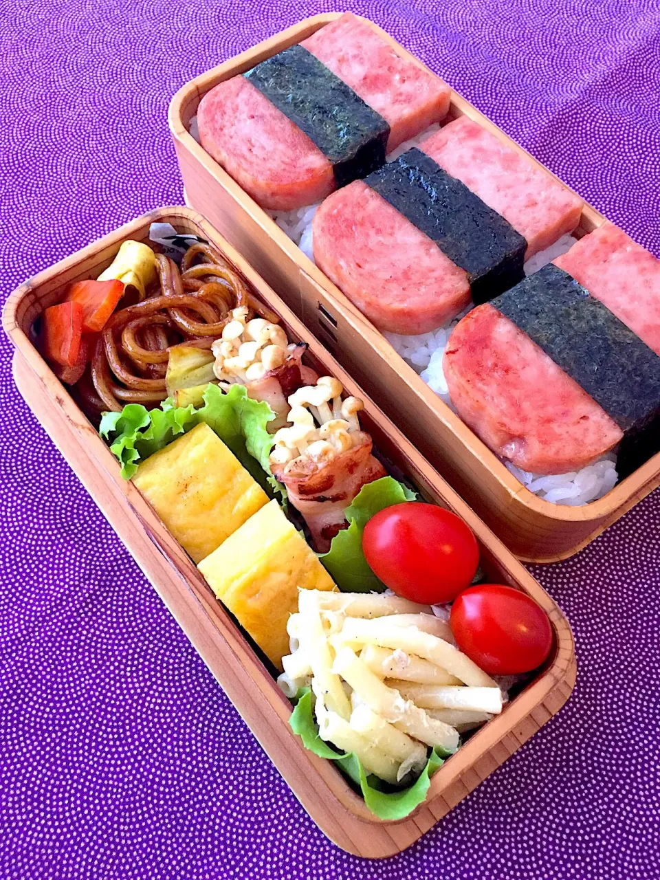 スパムおにぎり弁当🐷|udomegu☆さん