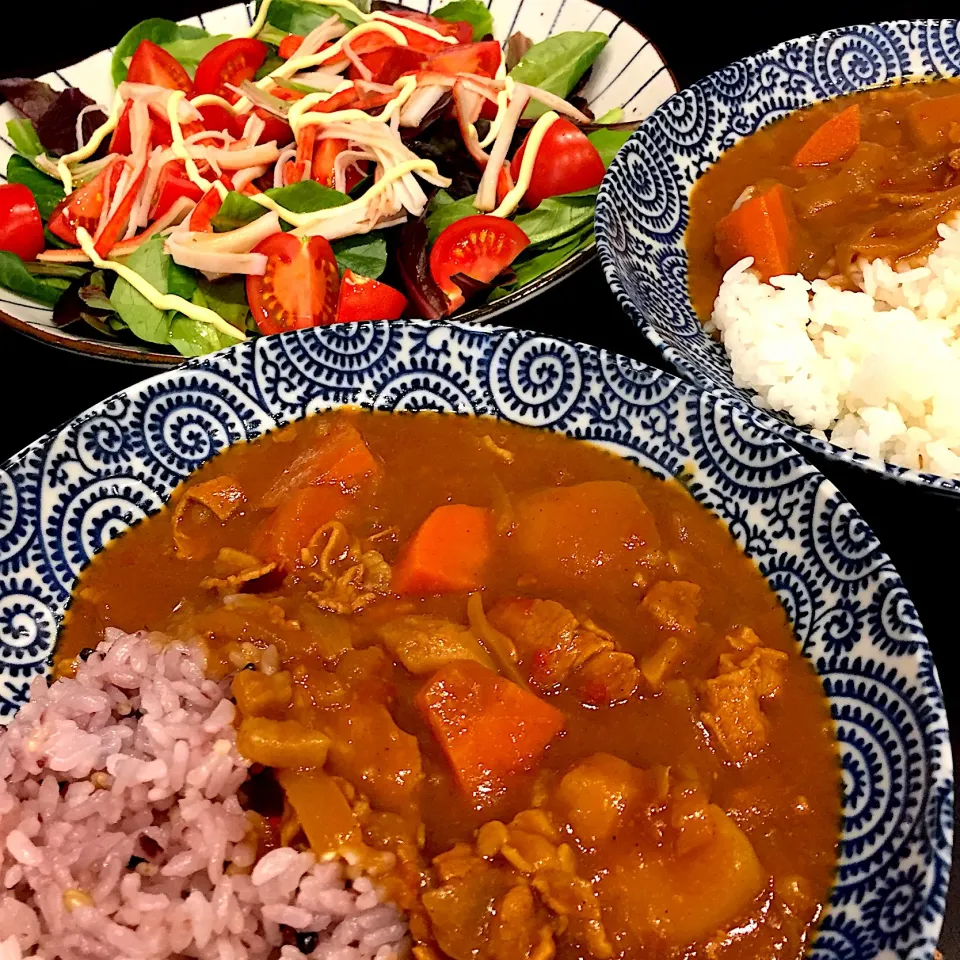 忘れてた冷凍カレー🍛で簡単晩ご飯👨🏻‍🍳|ヨッチャンさん