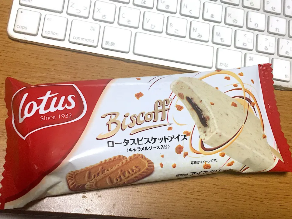 ロータスビスケットアイス(キャラメルソース入り)🍨|yumyum😋さん