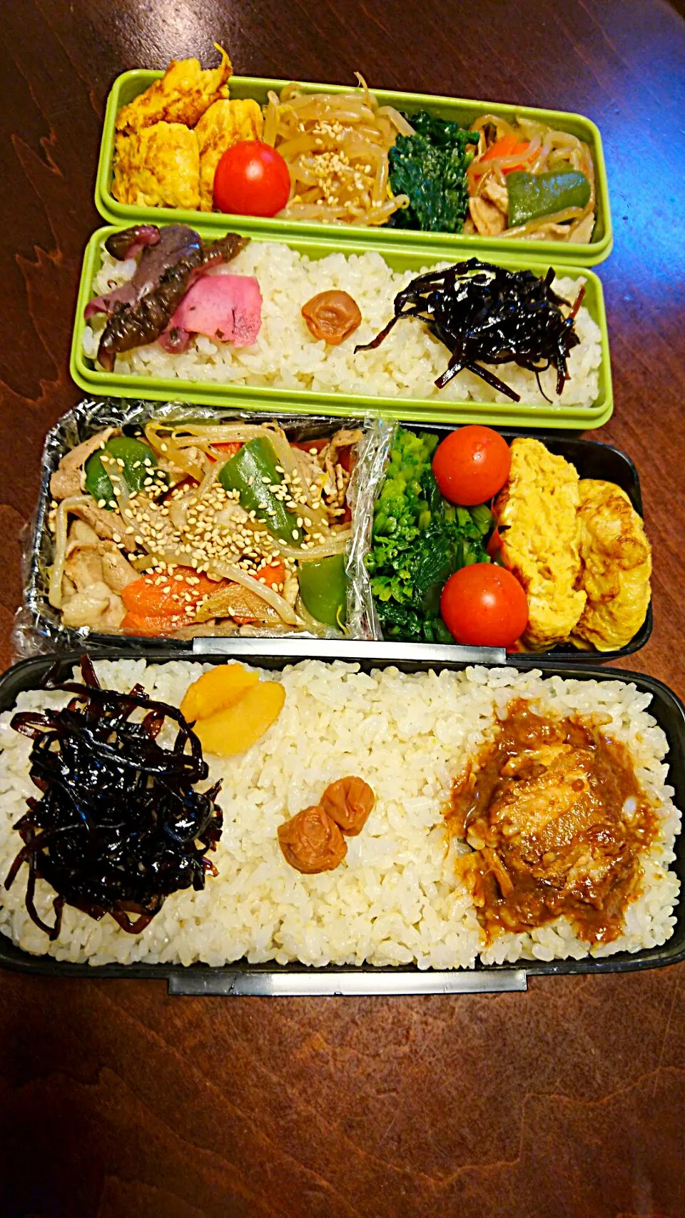 肉野菜炒め弁当
 #今日のお弁当|りょーさん