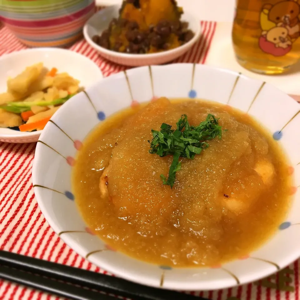 Snapdishの料理写真:鶏むね肉のみぞれ煮|jirimariさん