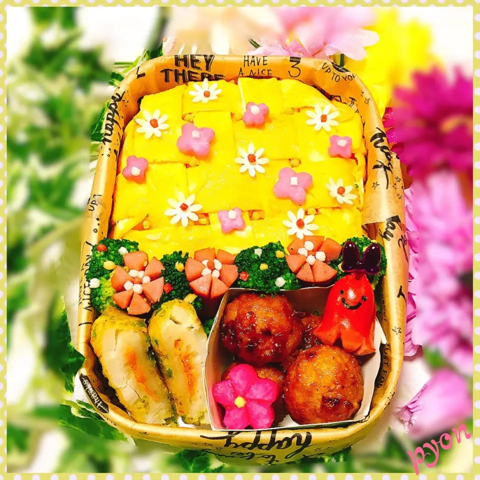 娘ちゃん達のお弁当♡(❊´︶`❊)｡۞·:
 #女子弁  #娘弁当  #お弁当|ぴょんちゃんさん