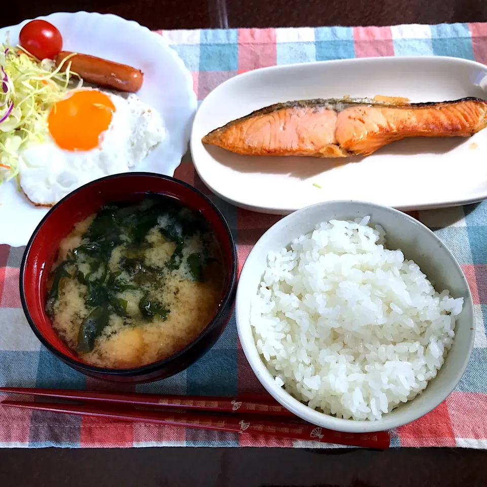 鮭塩焼き定食|純さん