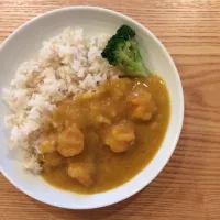 Snapdishの料理写真:昨日の海老カレー|Tomさん