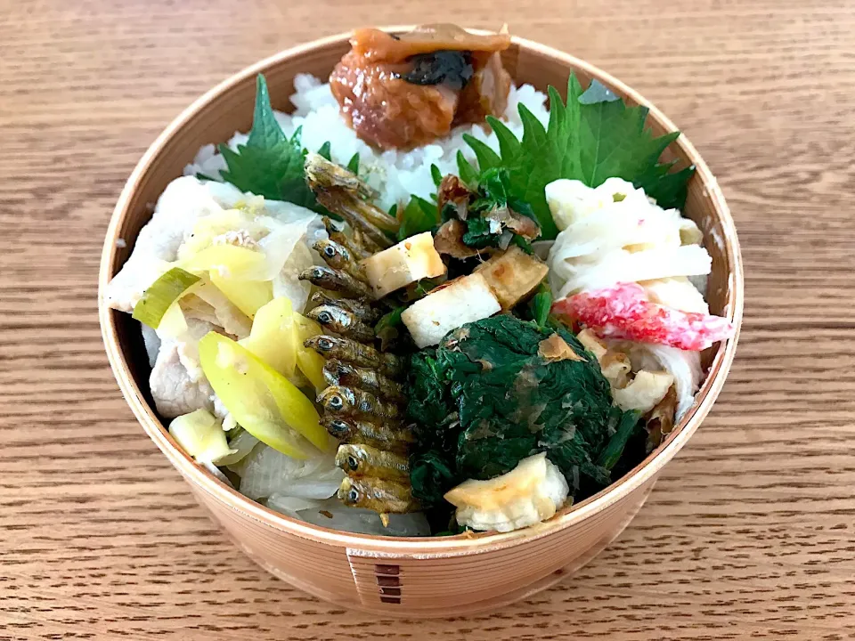 Snapdishの料理写真:曲げわっぱ ❄︎ お弁当|sonoさん