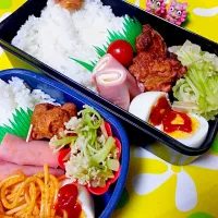 Snapdishの料理写真:夫の弁当、娘の弁当